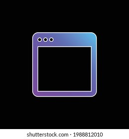 Icono de vector de gradiente azul de aplicación