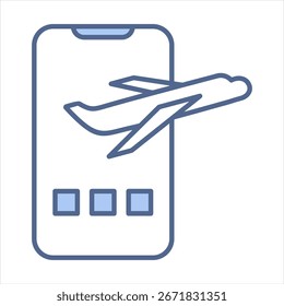 Ilustração do vetor de ícone azul do aplicativo