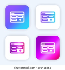 App bright purple and blue gradient app icon