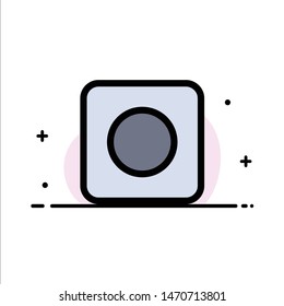 App, Browser, Maximize  Business Flat Line Filled Icon Vector Banner Template. Vector Icon Template background