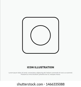 App, Browser, Maximize Line Icon Vector. Vector Icon Template background