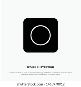 App, Browser, Maximize solid Glyph Icon vector. Vector Icon Template background