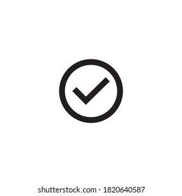 App chat outline design for check circle icon