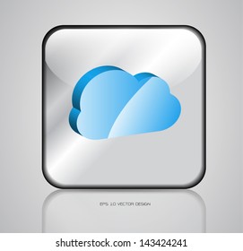 app, cloud vector icons design.