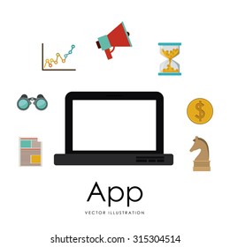 App concept about multimedia icons design, vector illustration eps 10