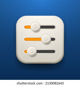 Vektorgrafik-Icon der App-Steuerung
