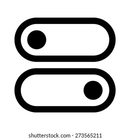 App control panel or control settings line art vector icon for apps and websites