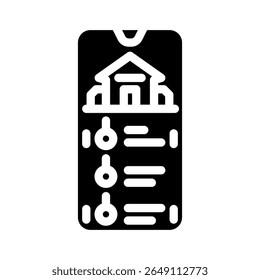 app controlled glyph icon vector. app controlled sign. isolated symbol illustration