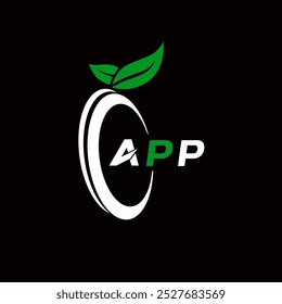 APP creative minimalist letter logo. APP unique vector initials alphabet letter logo design 