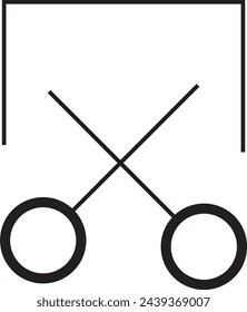 Symbol "App ausschneiden"