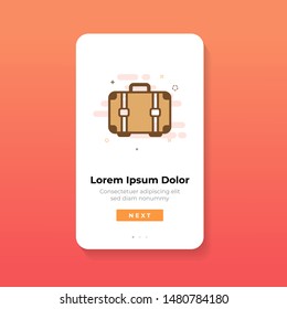 App Design Bag Vector Illustration Design