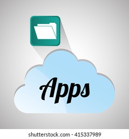 App design. technology illustration. social media concept