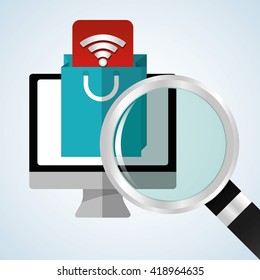 App design. technology illustration. social media concept