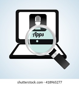 App design. technology illustration. social media concept