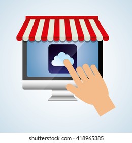 App design. technology illustration. social media concept