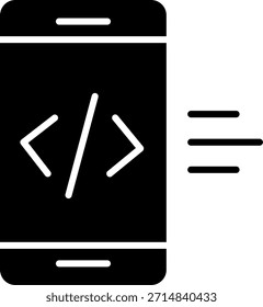 Diseño de íconos de estilo de glifo de desarrollo App