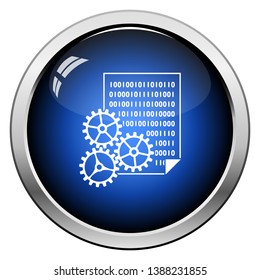 App Development Icon. Glossy Button Design. Vector Illustration.