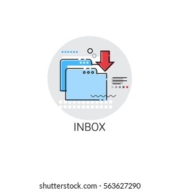 App Email Inbox Message Send Mail Icon Vector Illustration