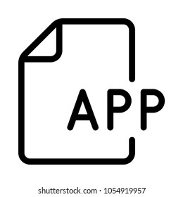 app file  vector icon