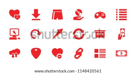 App icon. collection of 18 app filled icons such as money, pointer on display, menu, document, minus favorite, guitar mediator. editable app icons for web and mobile.