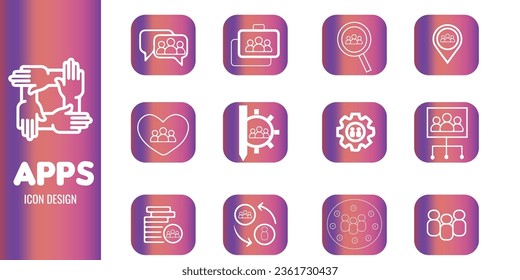 App-Icon-Design mit Farbverlauf