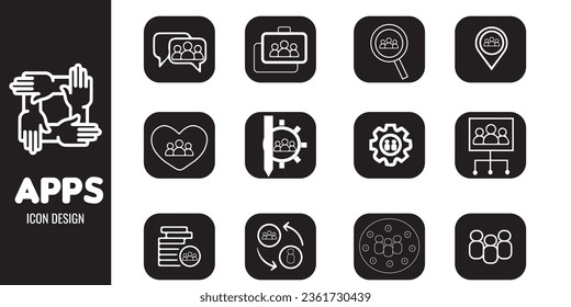 app icon design with colour gradient