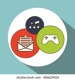 App icon design, vector illustration