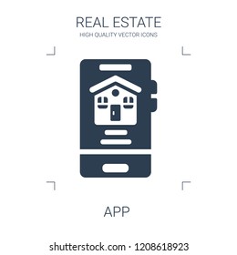 app icon. high quality filled app icon on white background. from real estate collection flat trendy vector app symbol. use for web and mobile
