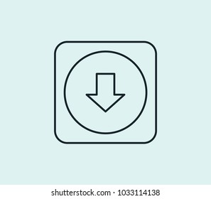 App icon line isolated on clean background. App icon concept drawing icon line in modern style. Vector illustration for your web site mobile logo app UI design.