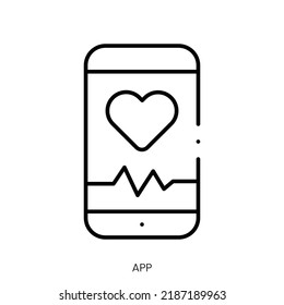 app icon. Linear style sign isolated on white background. Vector illustration
