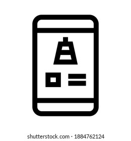 app-Symbol oder Logo einzeln auf Zeichen, Vektorgrafik - hochwertige Vektorsymbole mit schwarzem Hintergrund
