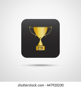 App icon, logo sign for mobile devices, Trophy Cup, Vector EPS10