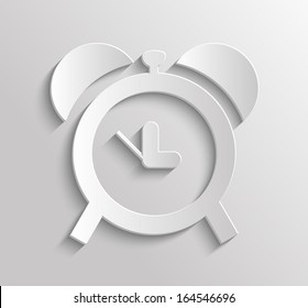 App icon metal time with shadow