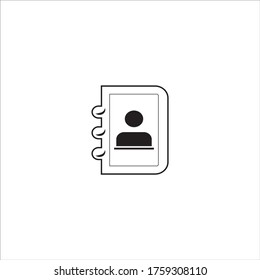 diseño del libro de notas de icono de aplicación 