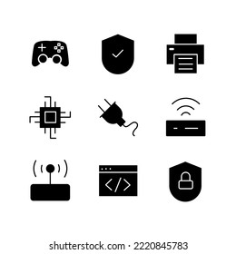app icon set and tecnology