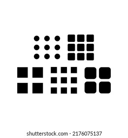 Design-Illustration des App-Symbolsatzes