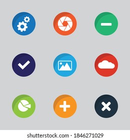 App icon set for websites and mobile 