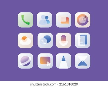 app icon theme, suitable for mobile ui ux
