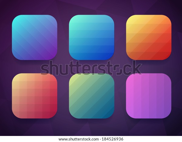 App Icons Background Set2 Stock Vector (Royalty Free) 184526936 ...