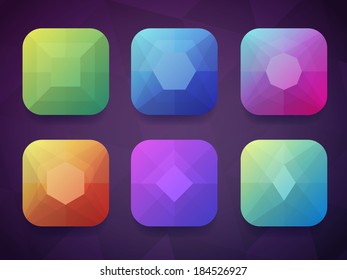 App Icons Background Set3 Stock Vector (Royalty Free) 184526927 ...