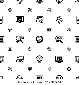 app icons pattern seamless. Included editable filled social media management, Creative people, Livestream, analytics app, Social Marketing icons. app icons for web and mobile.