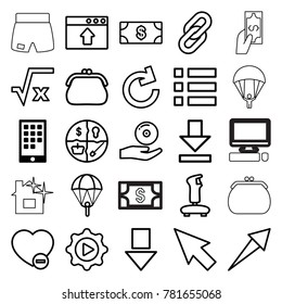 App Icons Set 25 Editable Outline Stock Vector (Royalty Free) 781655068 ...