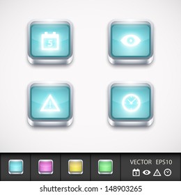 App icons set. Vector illustration