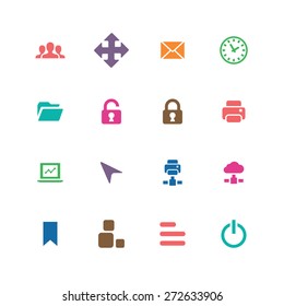 app icons universal set for web and mobile