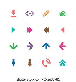 app icons universal set for web and mobile