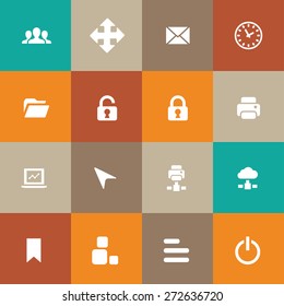 app icons universal set for web and mobile