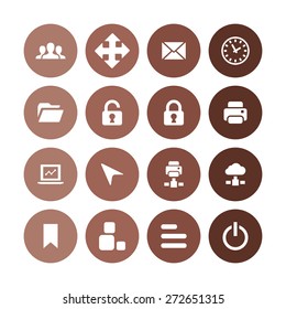 app icons universal set for web and mobile
