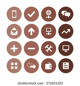 app icons universal set for web and mobile