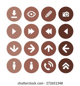app icons universal set for web and mobile
