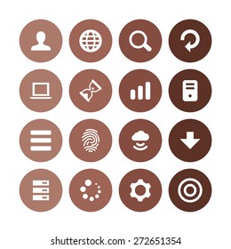 app icons universal set for web and mobile